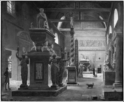 The Great Room of the Musee des Monuments Francais by Jean Lubin Vauzelle
